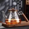 Tilrona Borosilicate Glass Teapot with Walnut Handle