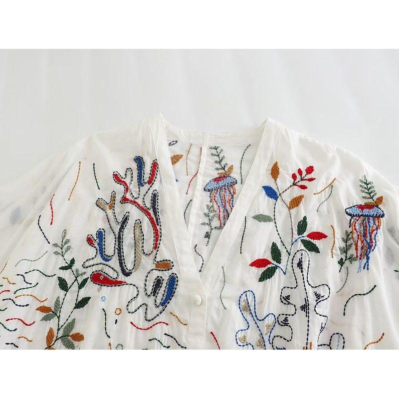 Women's Kaslead Cotton Stretch Waist Embroider