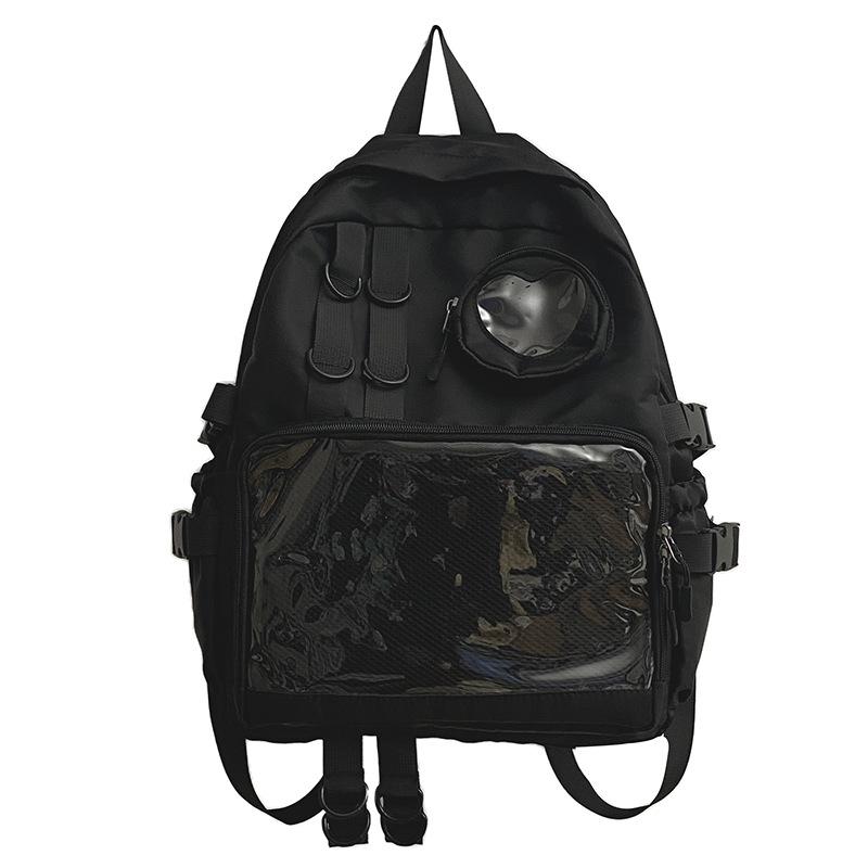 Original and Niche Girls' Backpack, High-end Transparent Bag, Cute Girl Student Schoolbag, Casual Backpack