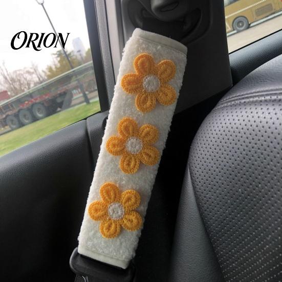 Easy Install Car Interior Decor Cute Floral Seat Belt Pads for Car, Soft Mesh Shoulder Polyester Accessories Strap Covers, Comfortable Universal