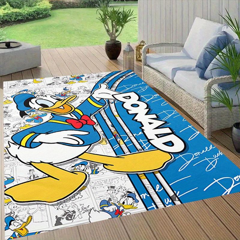 1 buc Covor Donald Duck, Covor de Zonă, Dormitor și Cameră de Joacă, Durabil, Rezistent la Pete și Ușor de Curățat, Sufragerie