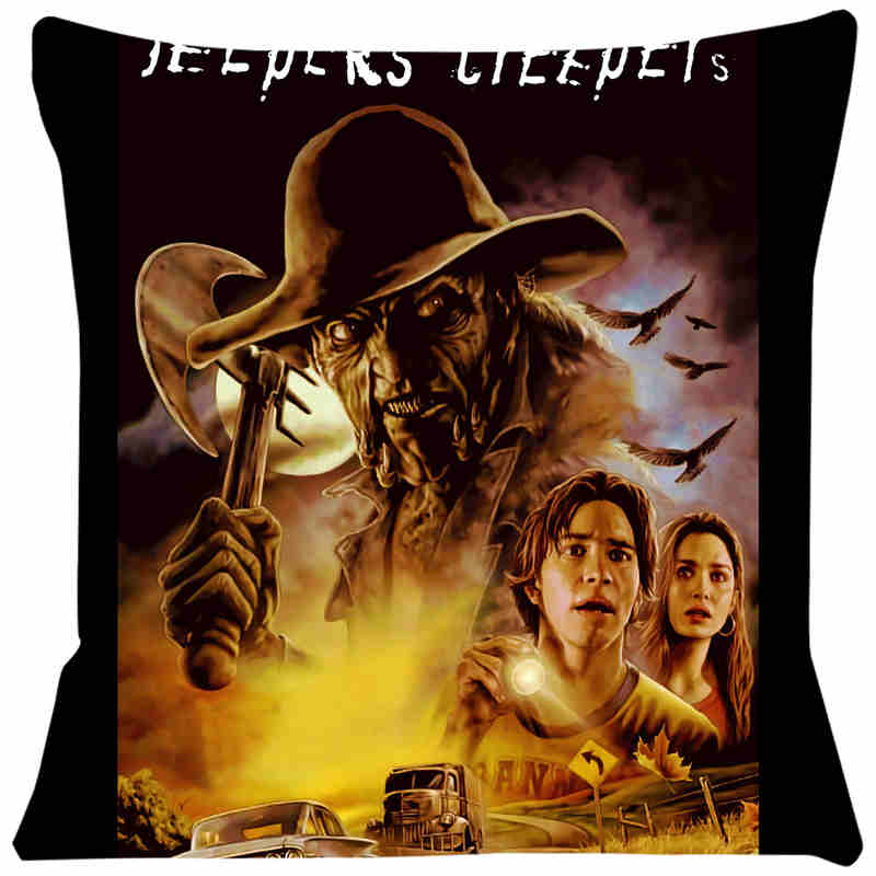 Superweiche Kissenhülle Horrorfilm 45x45 Kissen für Stühle Heimdekorationskissen für Sofa Überwurf-Kissenbezug SJ219