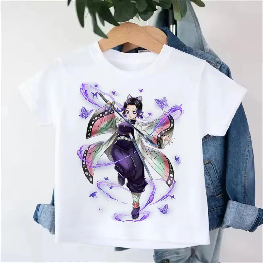 

Cotton Demon Slayer Blade , Short Sleeved Team Members, Fashionable and Casual Children s T-shirt 120