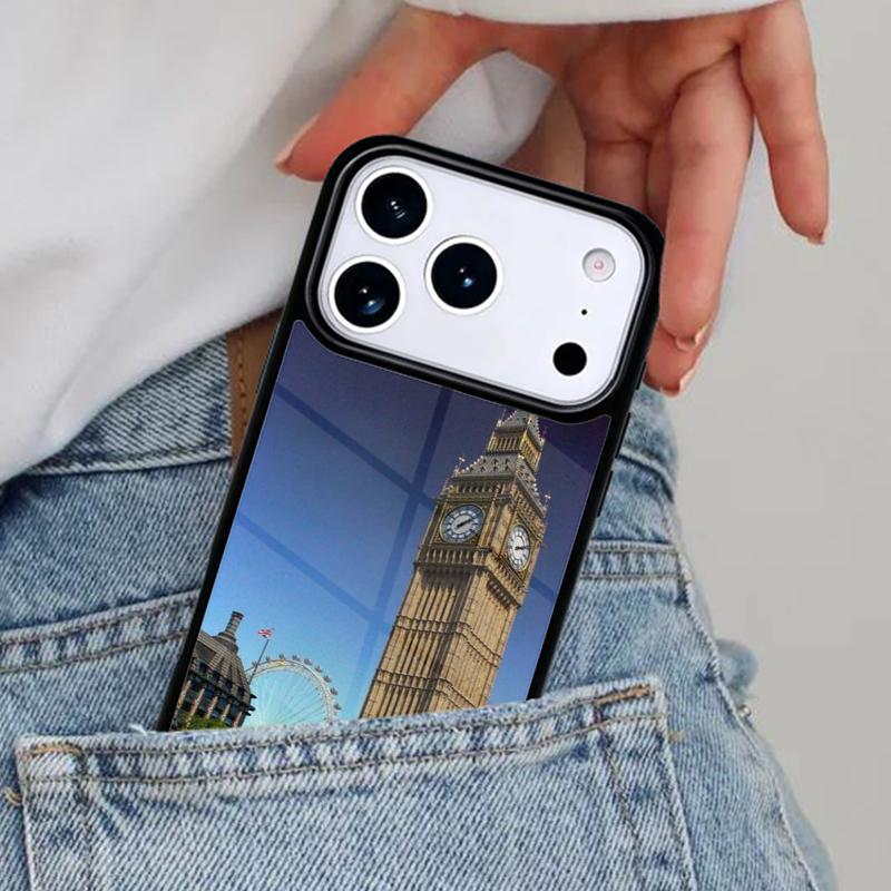 London Red Bus Big Ben Phone Case for iPhone 17ProMax 12 13 14 15 16e 17 Pro Max Plus Air Cover