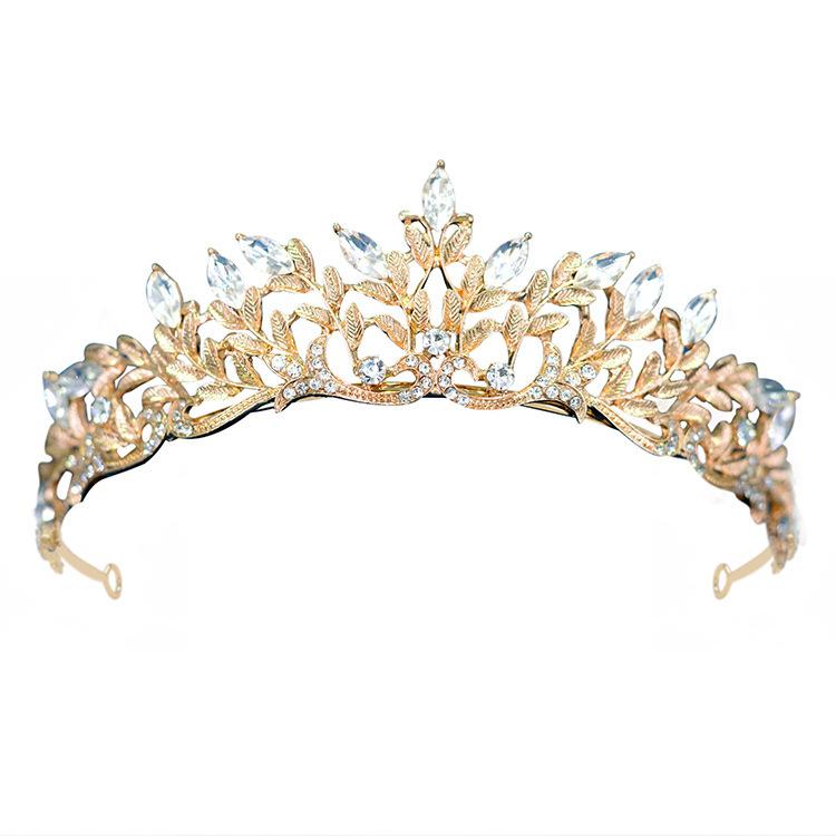 Bridal Tiara Crown Tiara Rhinestone Birthday Crown Alloy Headband Queen Wedding Dress Crown