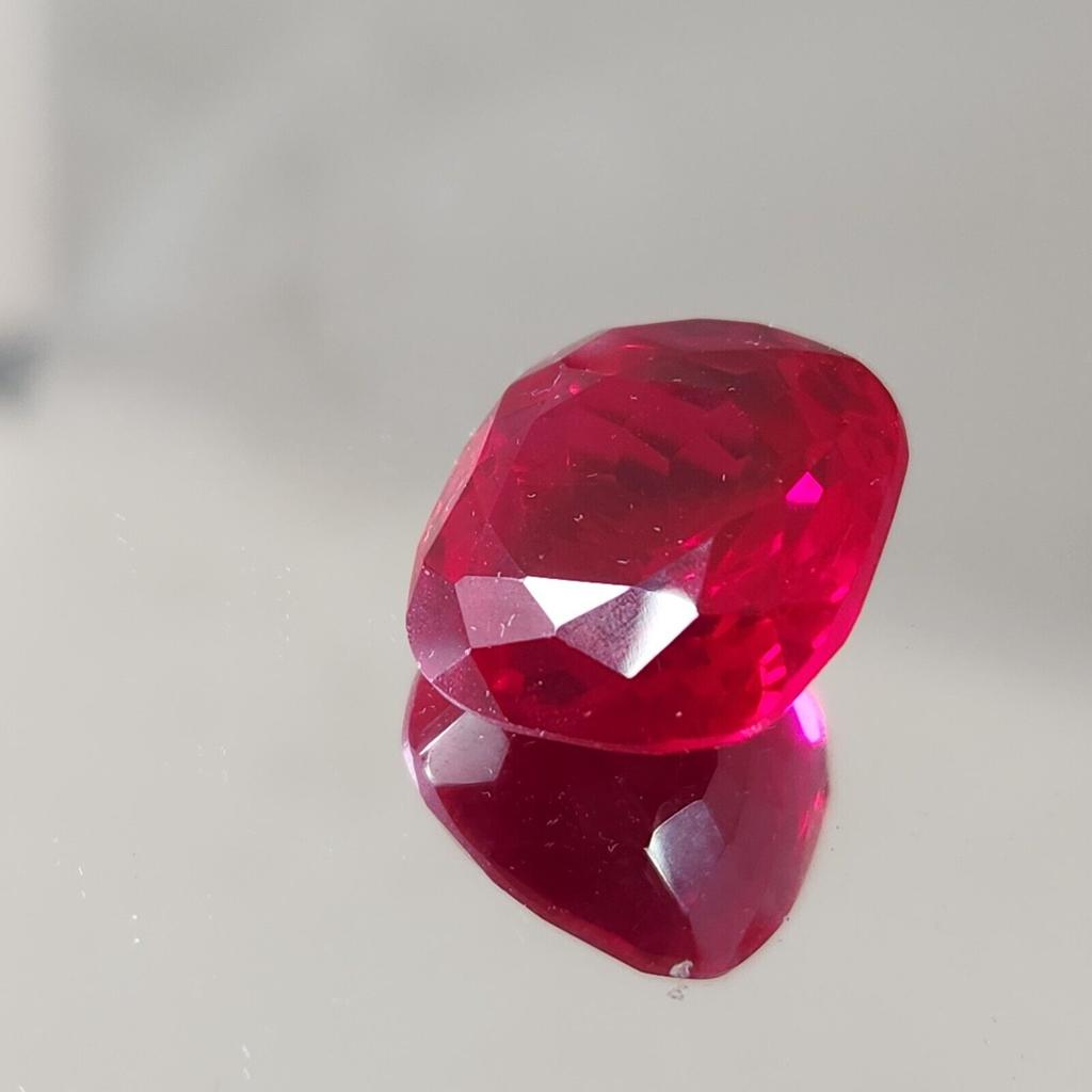 23.90 Ct Heated CERTIFIED Red Ruby Stunning Cushion Cut Loose Gemstone