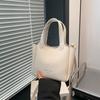 Niche design handbag bag women's new retro casual bucket bag shopping commuter shoulder messenger bag
