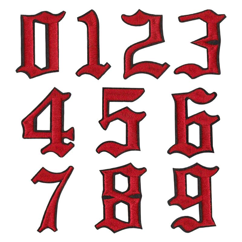 

Digital Stickers 0-9: Adhesive Iron-On Fabric Decals & Embroidery Patches for Clothing Repair & Decoration