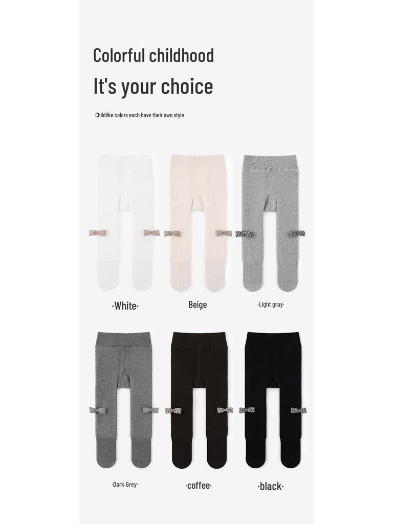 Fleece-Lined Winter Tights for Toddlers & Kids: Thickened Warm Girls' One-Piece Socks