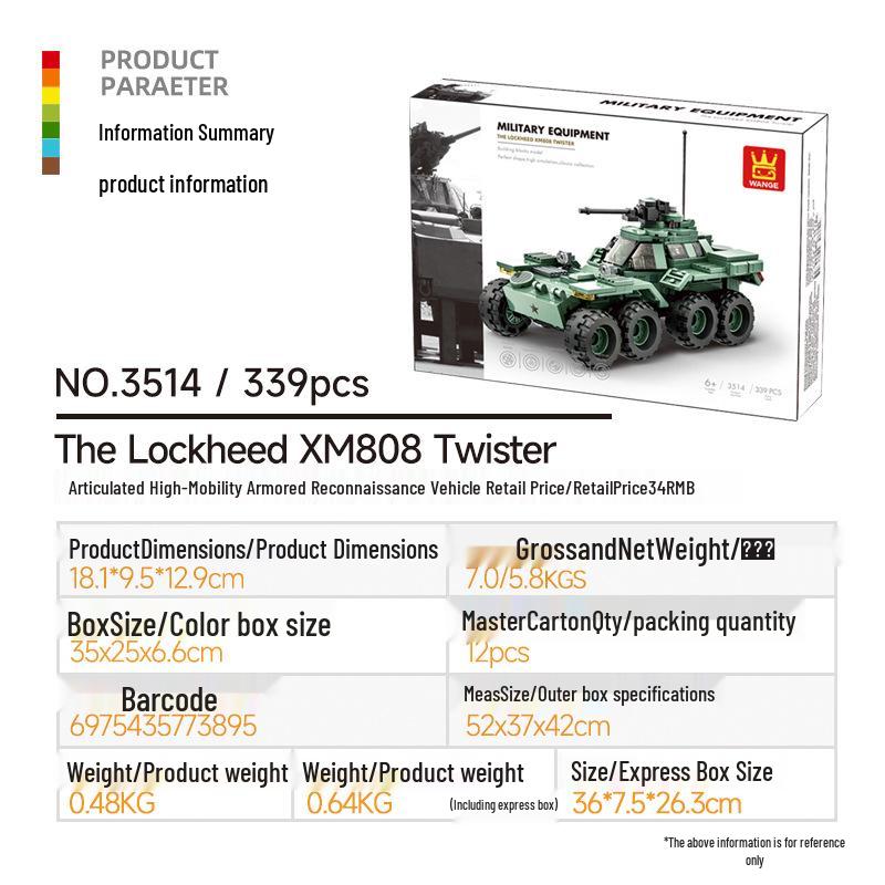 Wange Building Blocks: Articulated High-Mobility Armored Reconnaissance & Air Defense Vehicle 3514