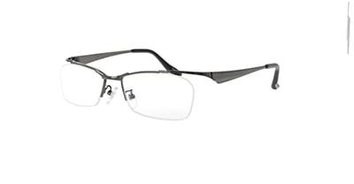 FEELLIFE Men's Stylish Reading Glasses, Sabae Planning, Nylon Rimless, with Case, Gunmetal, FLM-005-2, +3.00