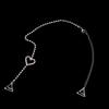 Fashion Women Dress Prom Rhinestone 1 Pair Heart Shaped Bra Straps
