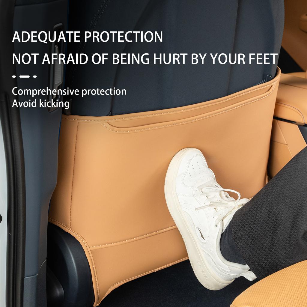 For ZEEKR 001 2026 Rear Anti-kick Mat Footrest Cover Dirt and Wear Resistance Car Interior Protectors