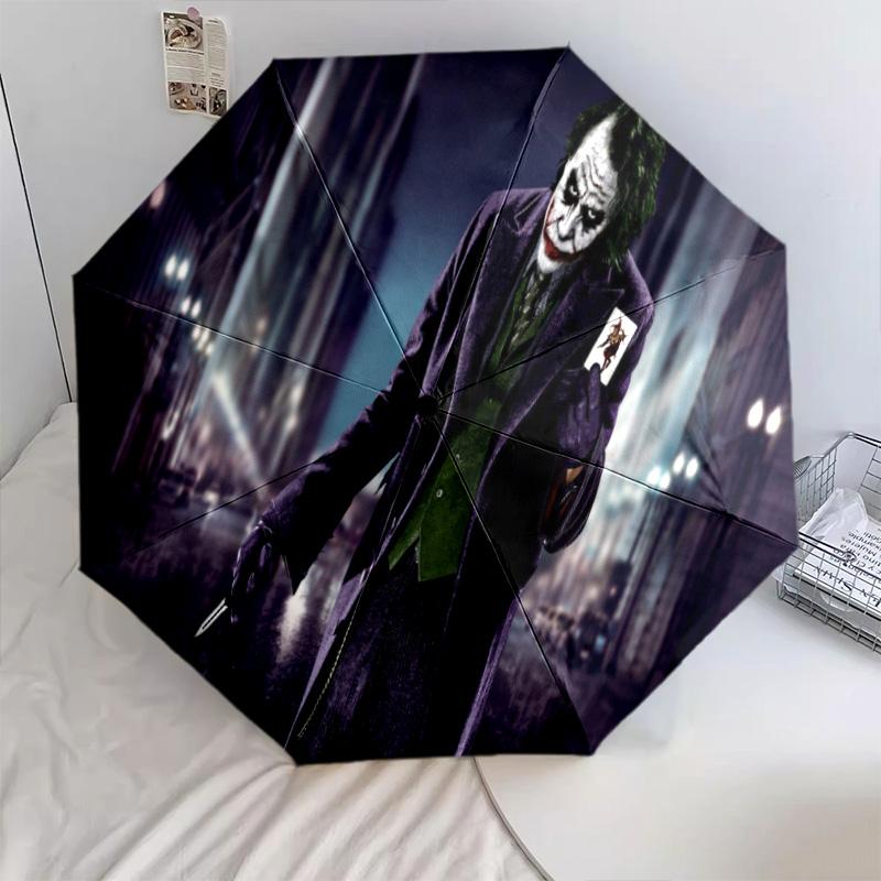 1PC Joker's Transformation Automatic Umbrella - Suitable Travel Outdoor Portable Umbrella Birthday Gift Daily Essentials