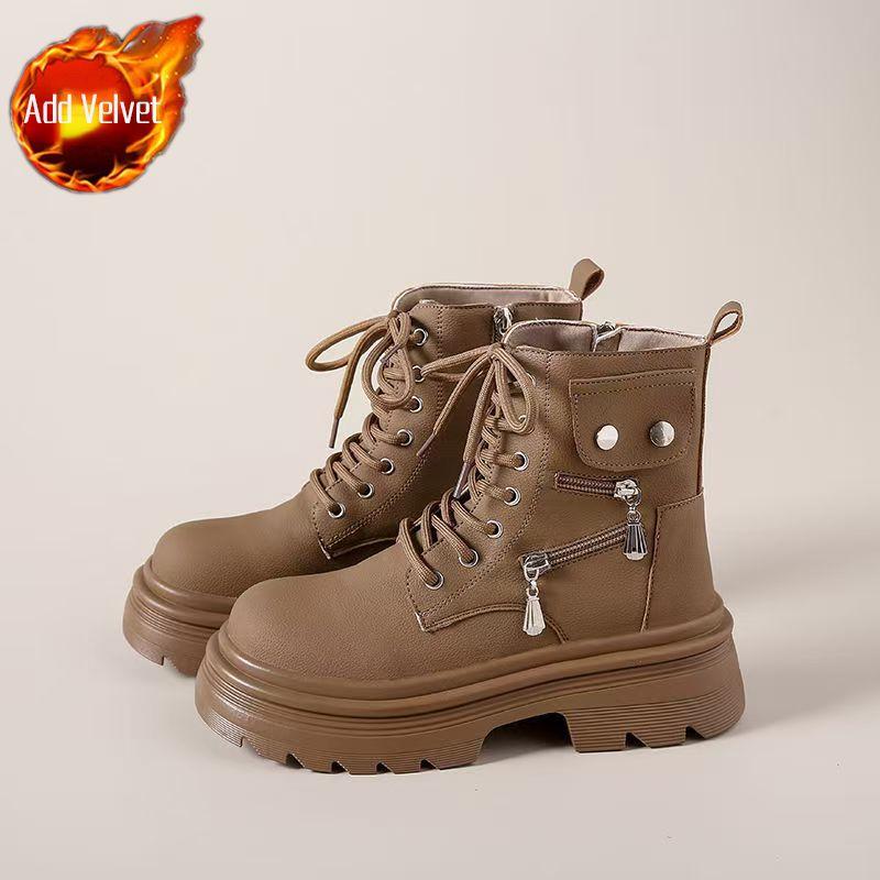 Fashion Booties Height Increasing Lightweight Woman Short Shoes British Style High Quality On Offer Fashion 2025 Ankle Boots for Women