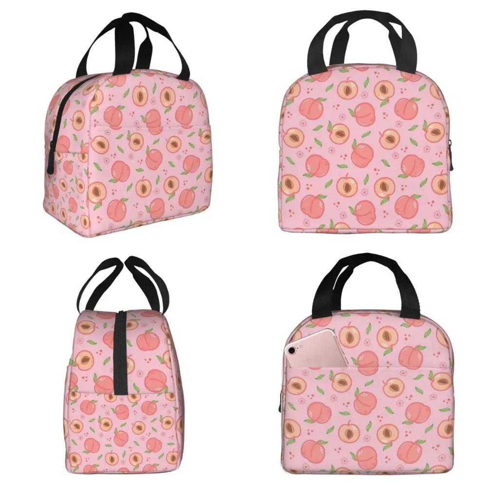 Cartoon Fruit Watermelon Cherry And Pineapples Insulated Lunch Bag Cooler Thermal Food Box Tote Portable Lunch Boxes Container