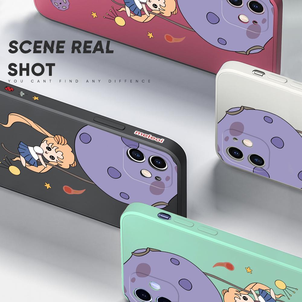 Lovely Cartoon Girl Phone Case for Redmi Xiaomi POCO Note 10 Pro 9 9A 9T 10C 8 7 11 Lite 5G X3 M3 Square Edge Creative Camera Soft TPU Cover