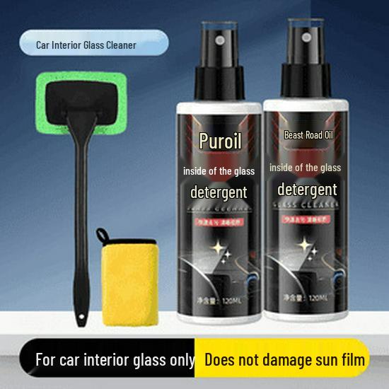 Purochi Glass Cleaner: Removes Oil Stains & Fingerprints for a Bright, Streak-Free Interior