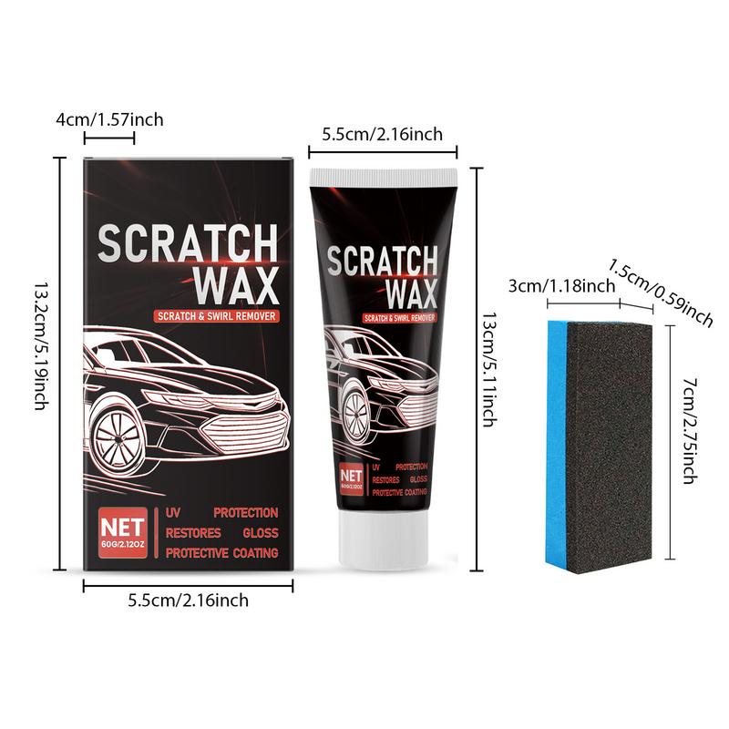 Car Scratch Repair Auto Paint Polish And Renew Kit Car Paint Scratch Repair Wax With Sponge Paint Polisher For Car Paint Shine