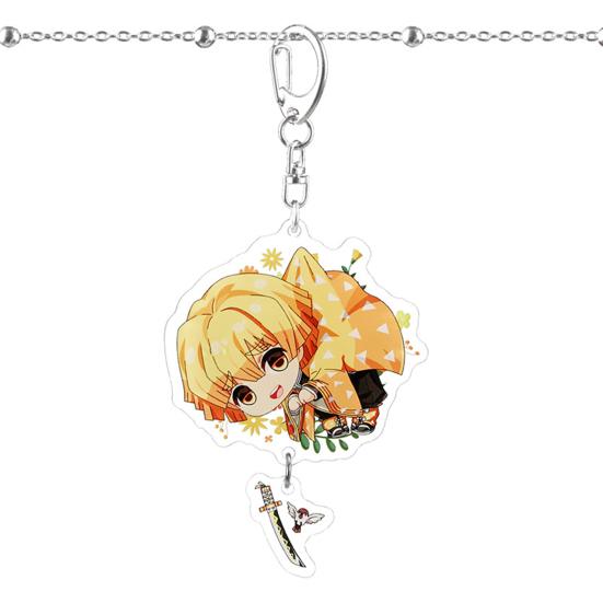 Anime Design Acrylic Demon Slayer Key Chain Key