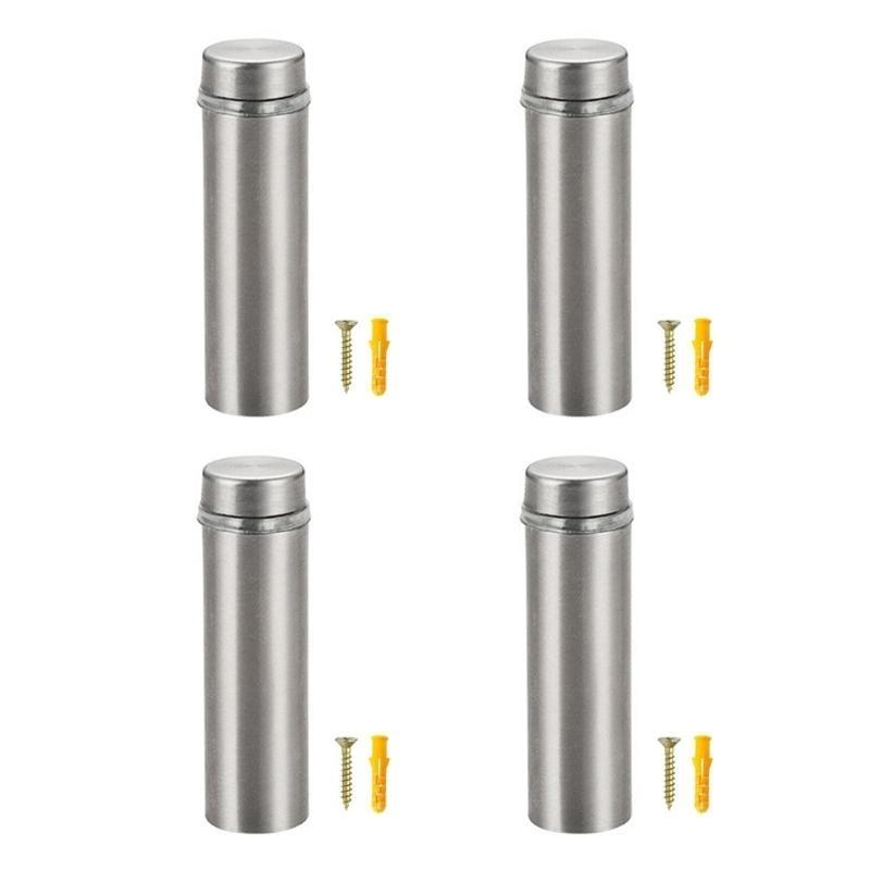  4pcs Sturdy Stainless Steel Mirror Anchors Suitable for Various Thicknesses