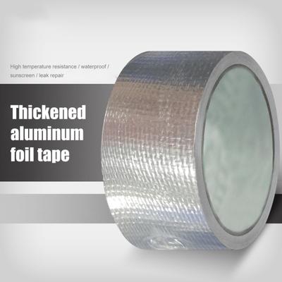 1 Roll Heat-resistant More Thicken Aluminum Foil Adhesive Tape Practical Waterproof Duct Tape for Home