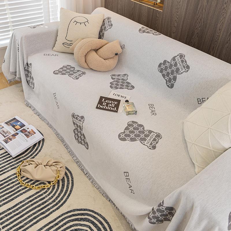 Chenille Sofa Cover Cloth Four Seasons Universal Sofa Towel Anti Cat Scratch Sofa Cover Cover Sofa Blanket Full Cover Towel