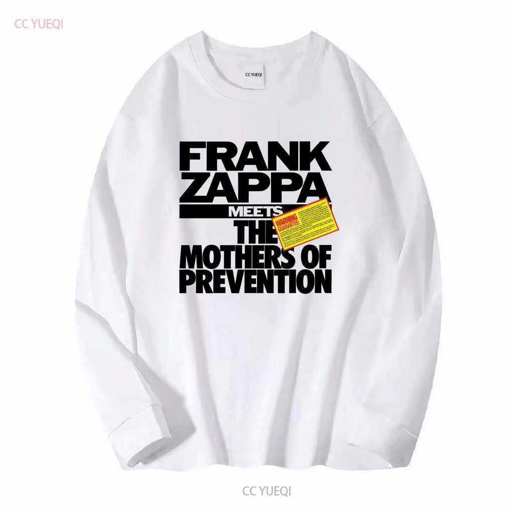 Frank Zappa 'The Mothers Of Prevention' Weißes T-Shirt NEU OFFIZIELL Vintage Gewaschen Lässig Unisex Stilvoll Leicht Bequem
