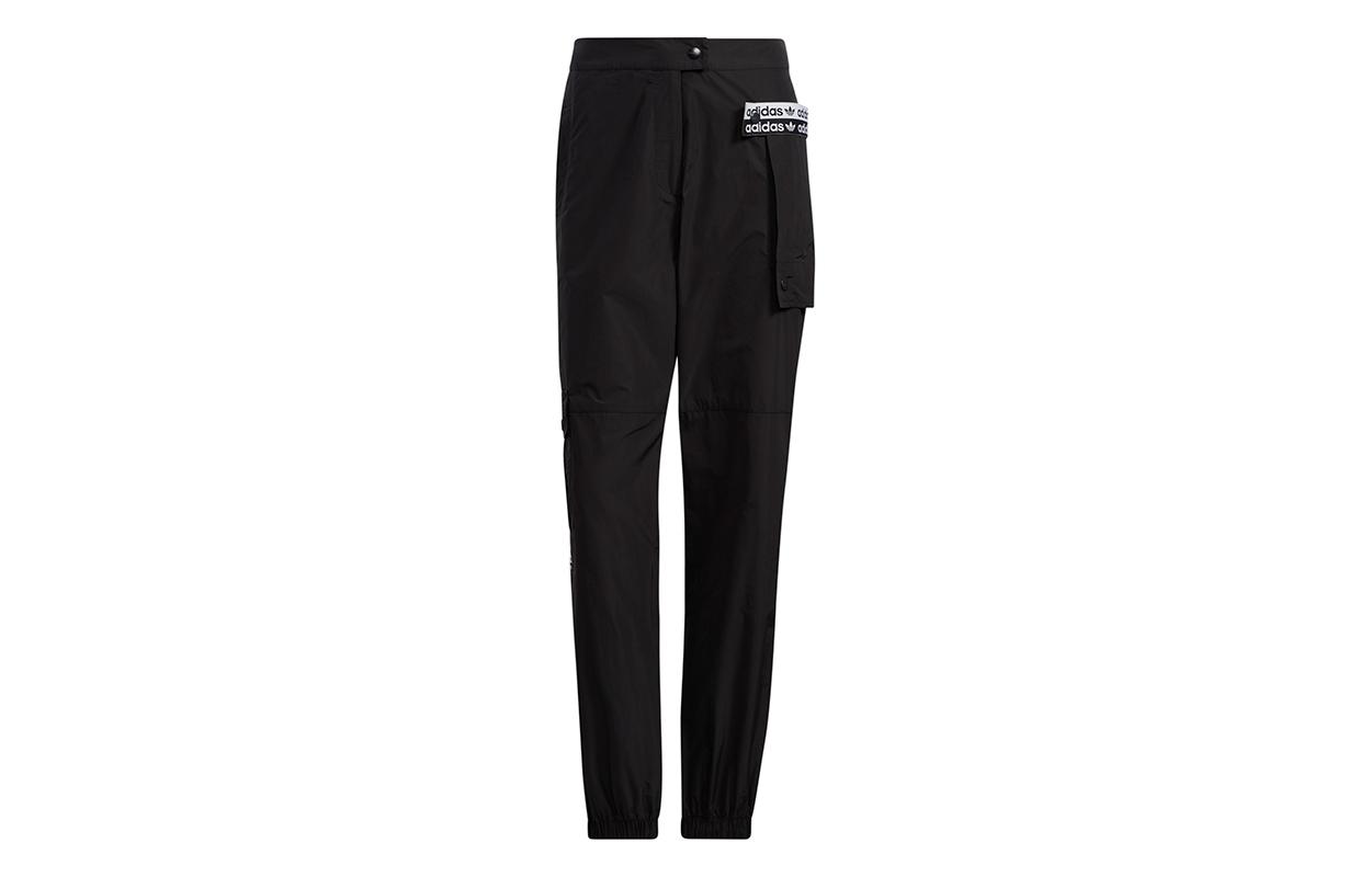 Adidas Originals R.Y.V Трикотажные брюки-джоггеры Женские Черные Умеренно прямые Брюки GU5787 36