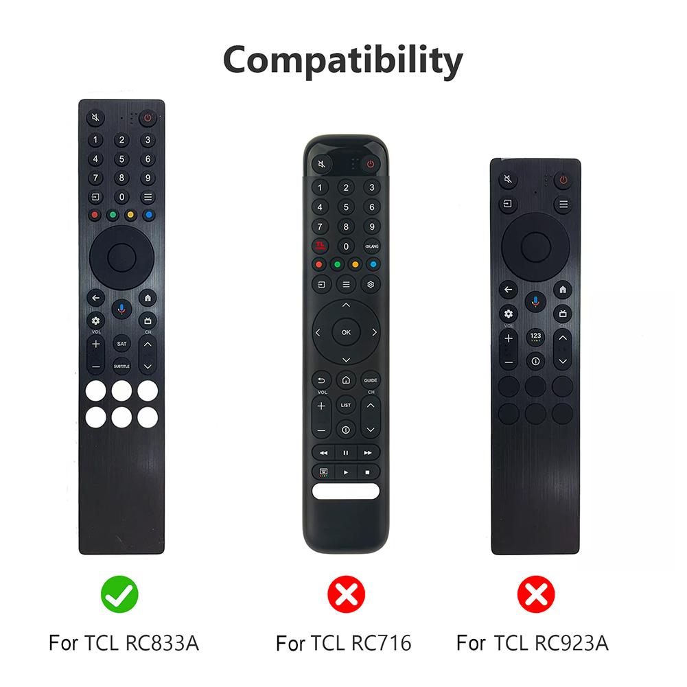 For TCL RC833A Remote Control Protect Case with Lanyard Drop-Proof RC Cover Waterproof Television RC Shell Smart TV Accessories