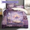 Cartoon Pattern Bedding Quilt Set Quilt Cover Pillowcase Home Decoration Birthday Gift (1 * duvet cover + 2 * pillowcase, without core)