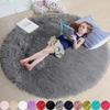 Fluffy Round Rug For Bedroomfuzzy Kids Room Carpet Shaggy Living Room Sofa Area Rug Soft Nursery Floor Mat Home Decor