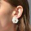 Daisy flower stud earrings