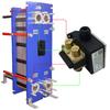 15m head differential pressure switch is installed between water inlet and outlet of condenser & evaporator to alarm dirty block