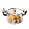 ZISIZ 5.5L Double-Handled Glass Stew Pot