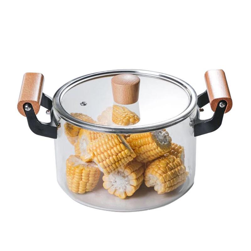 ZISIZ 5.5L Double-Handled Glass Stew Pot