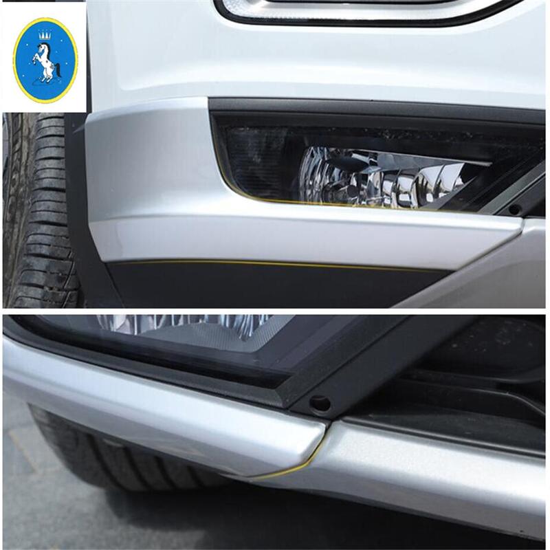 Yimaautotrims Příslušenství Pro Volkswagen T-Roc T Roc 2018 - Sada Krytů Rohů Spodního Ochranného Lištování Předního Mlhového Světla Nárazníku