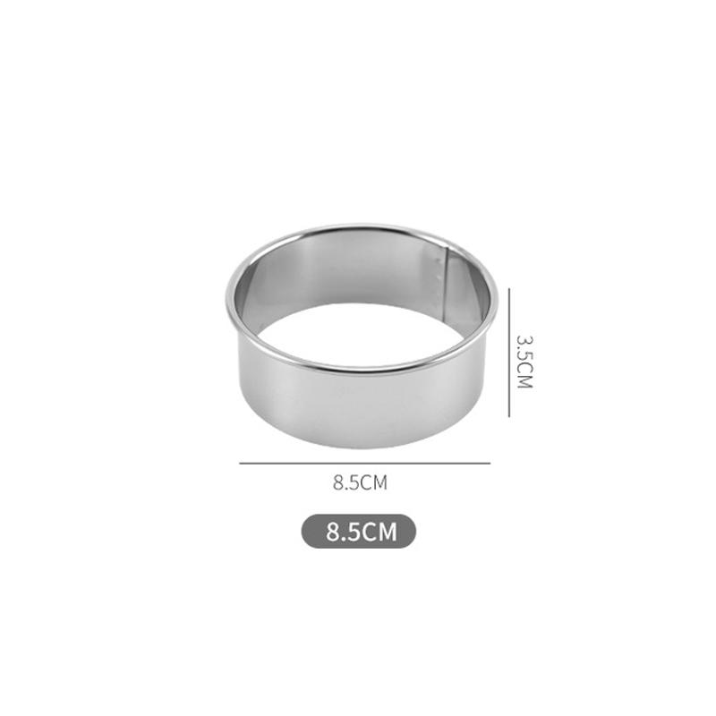 Stainless Steel Round Cake Rings Biscuit Mold DIY Dumpling Skin Cutting Tool Fondant Press Shaped Decorating Kitchen Baking Tool