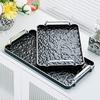 Rectangular Tea and Dessert Tray Set for Living Room or Salon