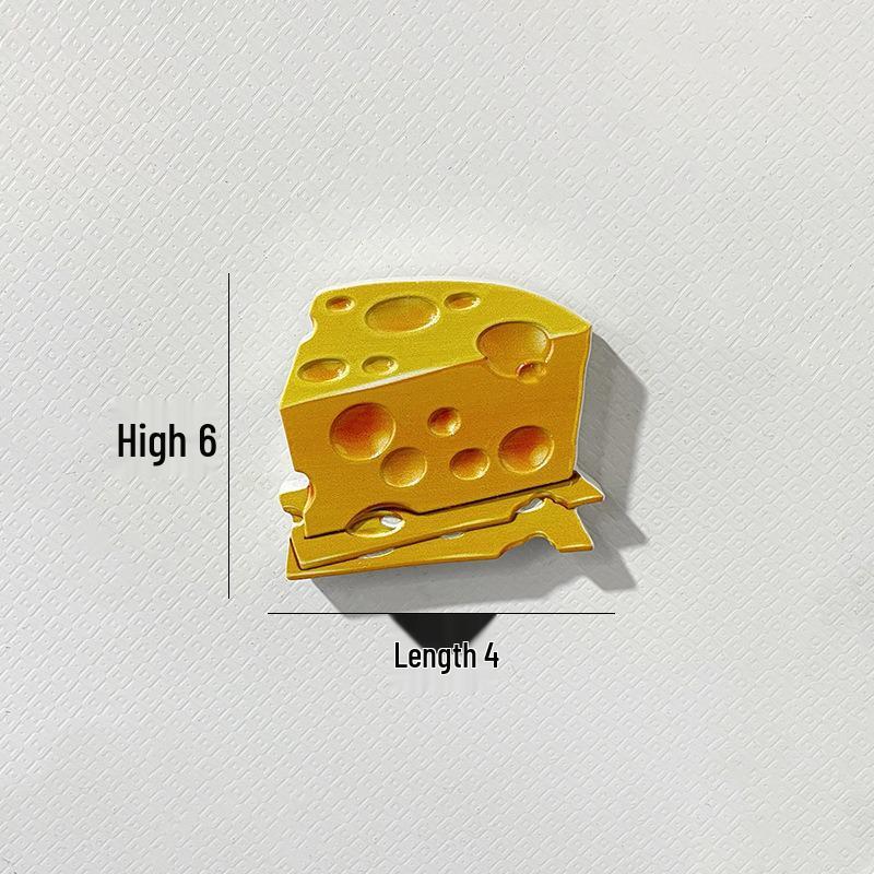 3D Resin Food-Themed Magnet Set for Home Decoration