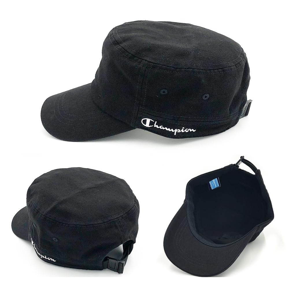 Champion Work Antibacterial and Plus and Black and Beige Number Cap, Deodorizing, Sizes, Men's Women's, 100% Cotton, (JP, Size, 59.0 cm, 61.0 cm,