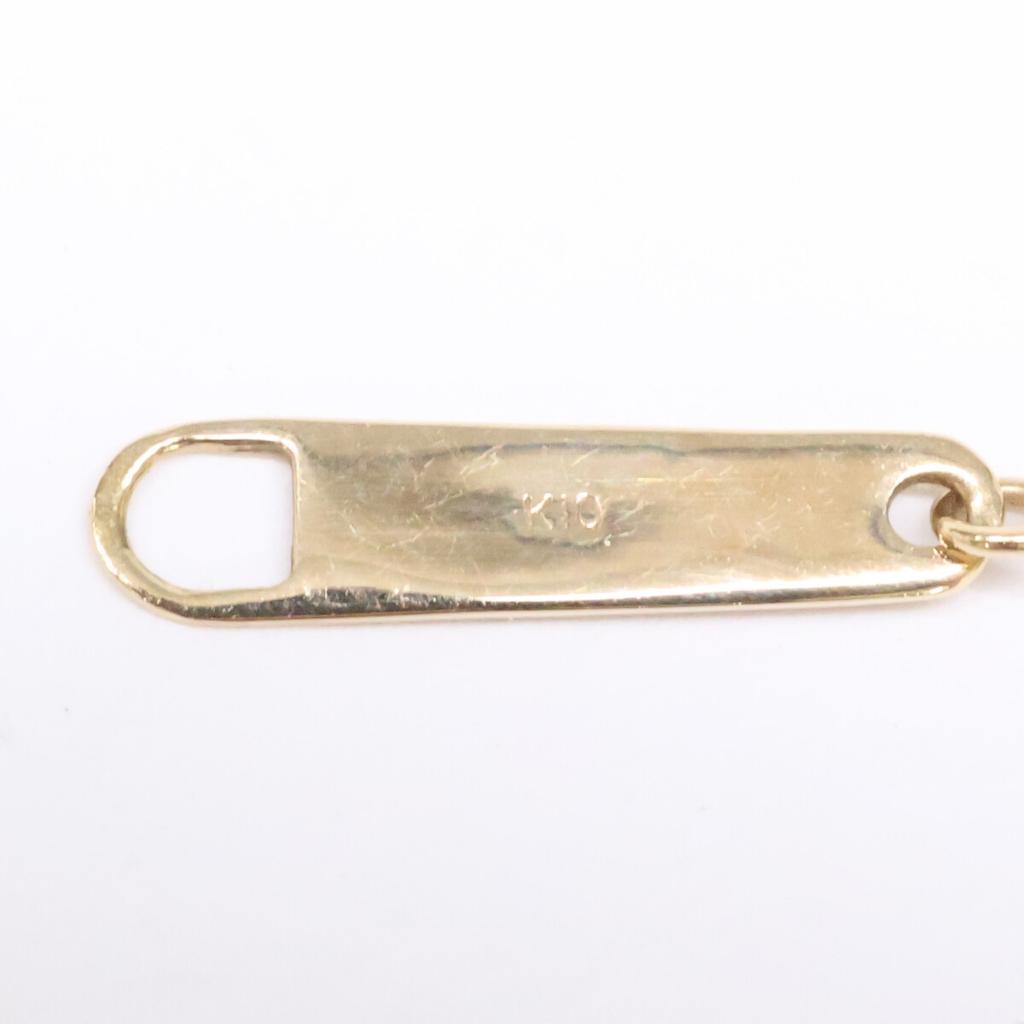 Enasoluna K10 Skinny Maria Medal Necklace Yellow GoldUsed