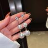 Women Girls Korean Style Camellia Baroque Pearl Earrings Fashion Vintage Jewelry Bow Heart Shape Elegant Lady Ear Rings Ear Clip