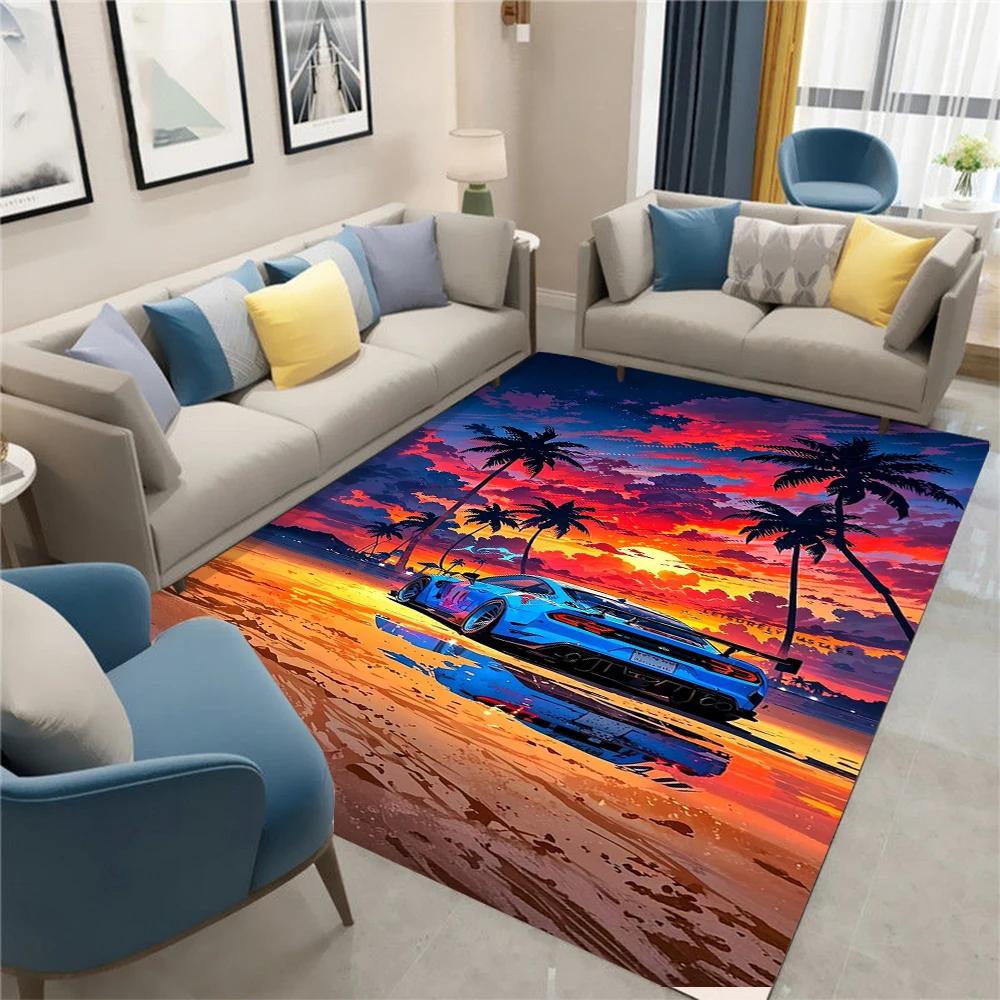 

Cute Capybara Cartoon Area Rug Non-Slip Washable Floor Mat for Living Room Bedroom Kitchen Sofa Balcony INS Home Decor 60*90cm