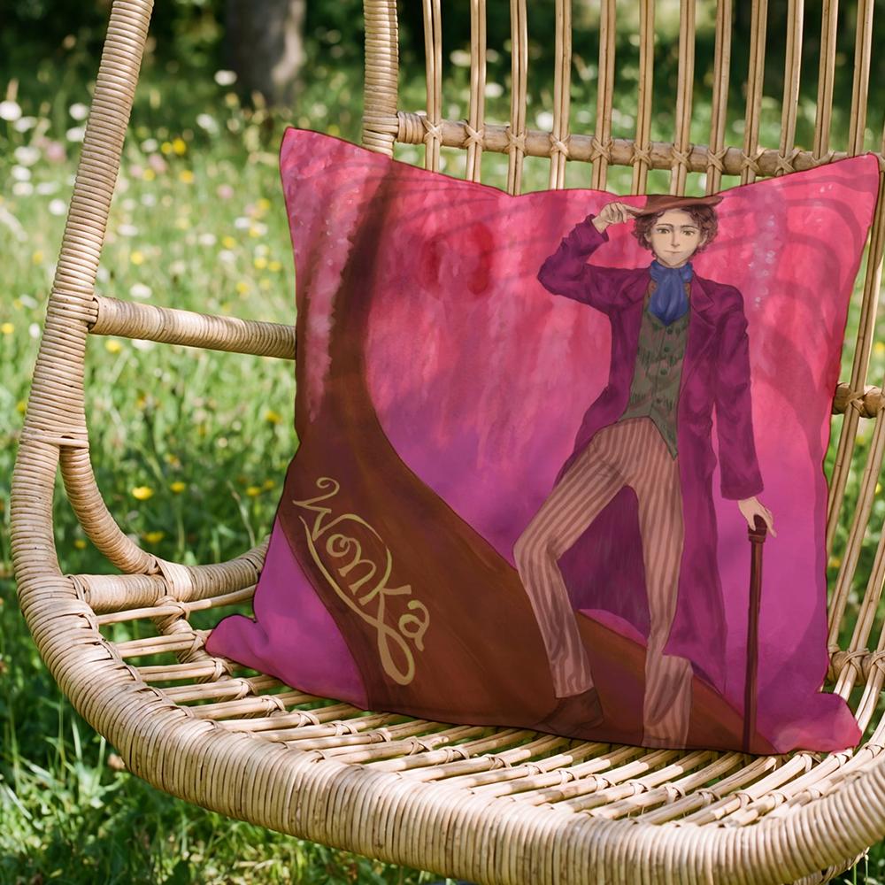Stylish WWonkaer Cushion Cover Versatile DoubleSided Pillow Case Fit for Sofa Bed Car Daily Decor