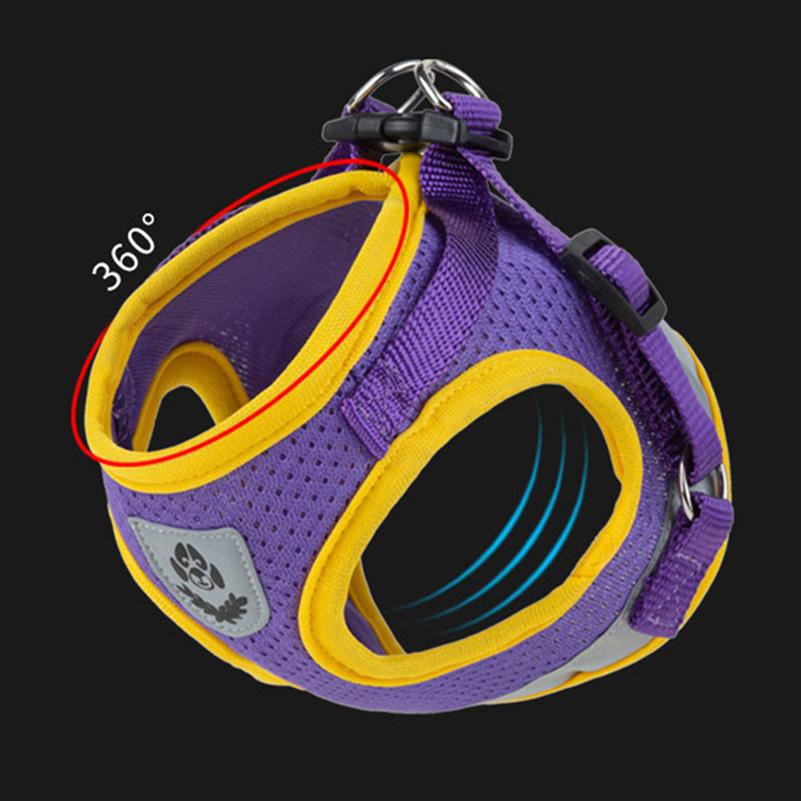 Hundsele Väst Set för små medelstora Hundsele koppel Valp Katt Reflekterande bröstband Chihuahua Yorkies Walking Leash