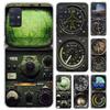 Luftfahrt Flugzeug Hubschrauber Cockpit Instrument Telefonhülle für Samsung Galaxy A52 A32 A22 A12 A02S A50S A30S A10S Note 20 Ultra