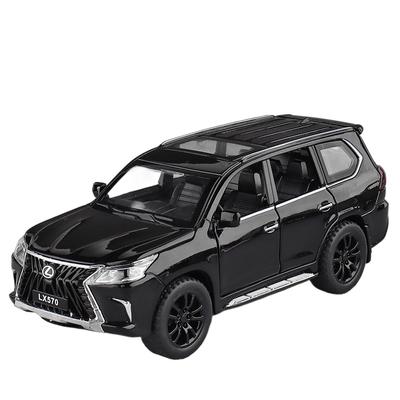 1/32 LEXUS LX570 SUV din aliaj de Off Road, model din metal turnat sub presiune, colecție de modele fine, ornamente de birou pentru computer, cadou de aniversare pentru copii