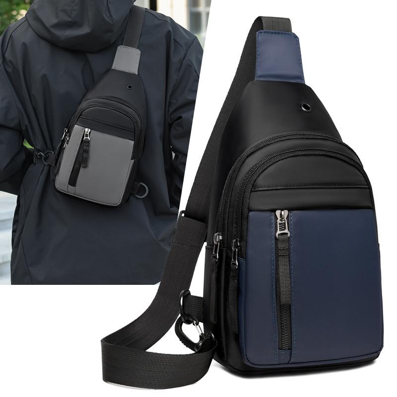 Breast Bag New Men's Multi-functional Simple Fashion Trend Shoulder Bag Business Commuter Messenger Bag