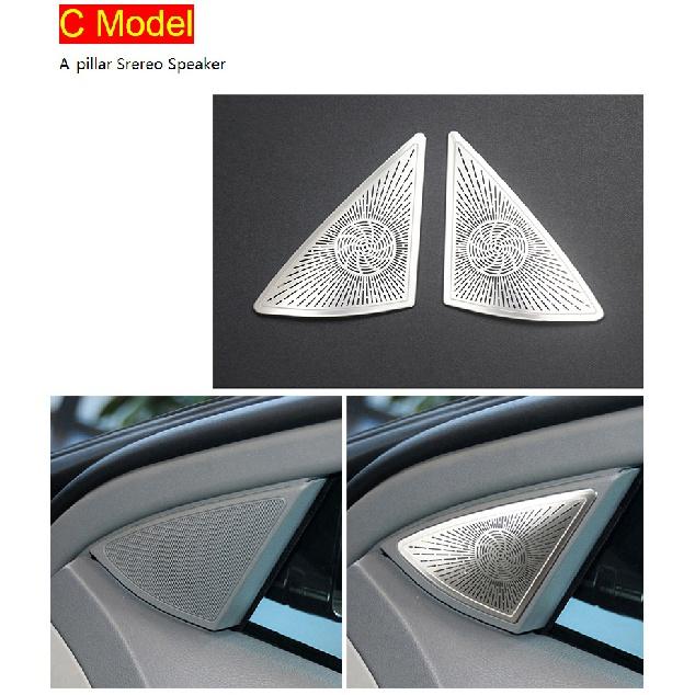 

Автомобильный Стайлинг для Mercedes Benz S class W221 2008-2013, задняя часть сиденья, аудиодинамик, отделка, громкоговоритель, анти-удар, интерьер C Model Silver